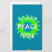 ピースビーズウィズユアアートプリント 便箋 (正面/裏面)