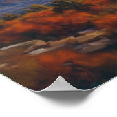 ピースピースサンセットインオータムプラトーファインアート ポスター (角)