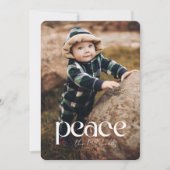ピースフルエレガントフォトホリデーカード シーズンカード (正面)