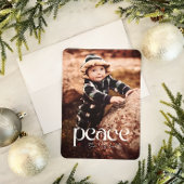 ピースフルエレガントフォトホリデーカード シーズンカード