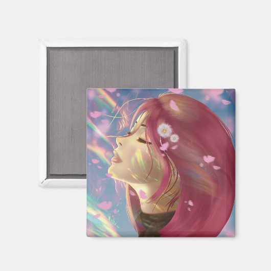 ピースフルブルームレインボータッチ マグネット (正面/裏面)