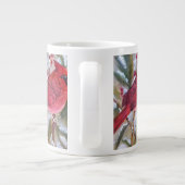 ピースフルレッド（鳥）ショウジョウコウカンチョウ ジャンボコーヒーマグカップ (裏面)