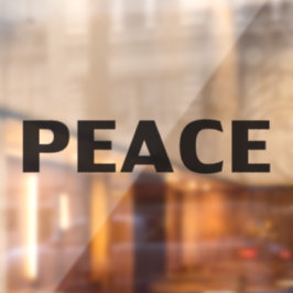 ピースブラックモダンミニマシンプルリストエレガント ウィンドウサイン