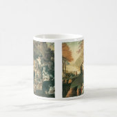 ピースブルキングダムバイエドワード・ヒックスヴィンテージフォークアート コーヒーマグカップ (中央)