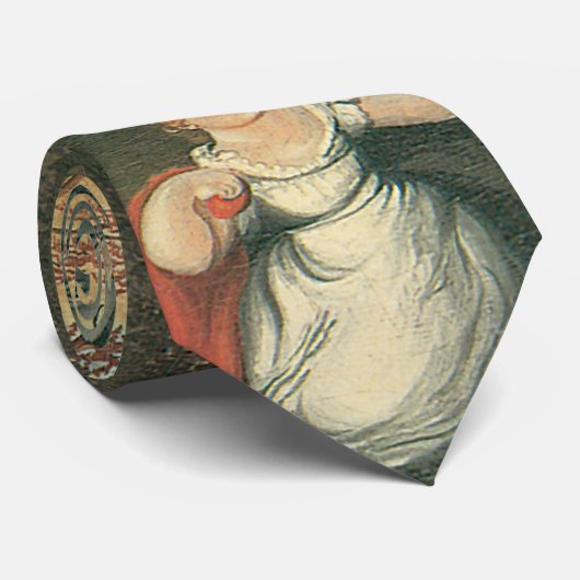 ピースブルキングダムバイエドワード・ヒックスヴィンテージフォークアート ネクタイ (ロール)