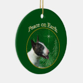 ピースブルテリアオーナメント セラミックオーナメント (右)