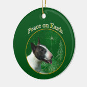 ピースブルテリアオーナメント セラミックオーナメント (左)