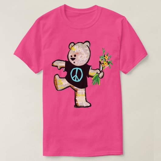 ピースベアグラフィティ1 Tシャツ (デザイン正面)