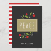 ピースベリーズ ホリデー グリーティング カード (正面/裏面)