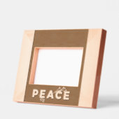 ピースホリデーウッド レーザー彫刻フレーム (左)