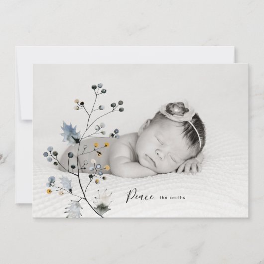 ピースホリデーオーガニッククリスマスフォトカード シーズンカード (正面)