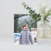 ピースホリデーフォトシンプルクリスマスカード シーズンポストカード (スタンド正面)