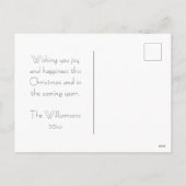 ピースホリデーフォトシンプルクリスマスカード シーズンポストカード (裏面)