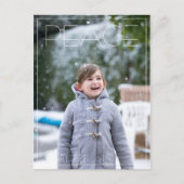 ピースホリデーフォトシンプルクリスマスカード シーズンポストカード (正面)