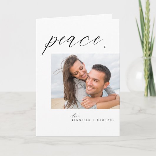 ピースホリデー |家族の写真を追加 シーズンカード (正面)