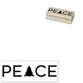 ピースホリモダンデーツリータイポグラフィ ラバースタンプ (押印)