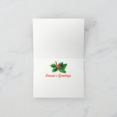 ピースホリークリスマスノートカード シーズンカード (内部)