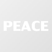 ピースホワイトミニマモダンリスシンプルトエレガント ウィンドウサイン (シート)