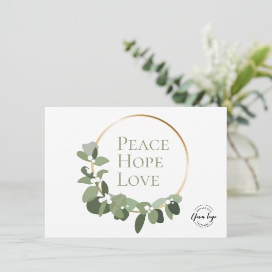 ピースホープはグリーンリースのビジネスロゴを愛する シーズンカード (スタンド正面)