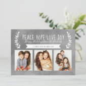 ピースホープラブジョイホリデーフォトチャルクボード シーズンカード (スタンド正面)