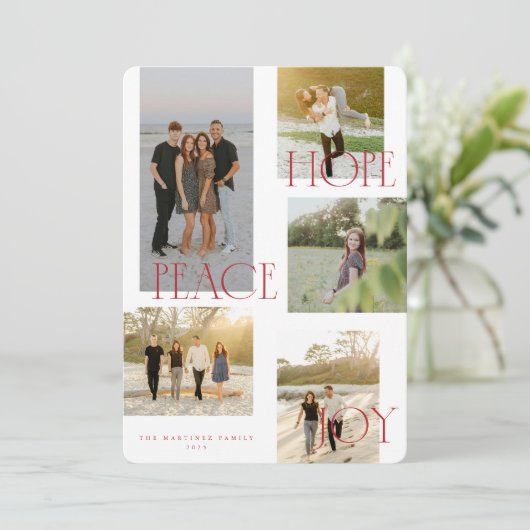 ピースホープ喜びクリスマスカード シーズンカード (スタンド正面)