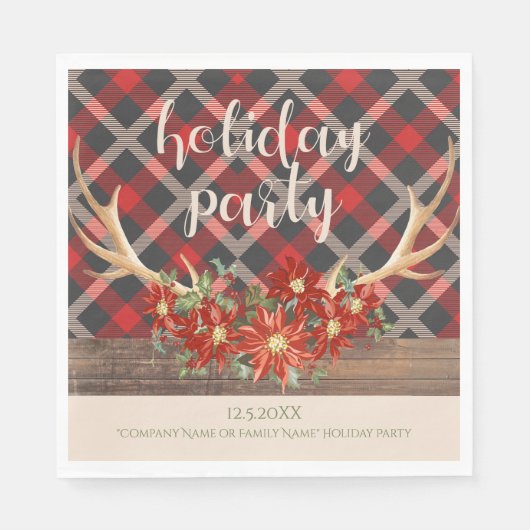 ピースホープ&ラブホリデーユニコーン スタンダードランチョンナプキン (正面)