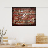 ピースポスターグラフィティスタイルオリジナル写真 ポスター (キッチン)