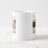 ピースポーズパピートリートペットドッグフォト ジャンボコーヒーマグカップ (正面)