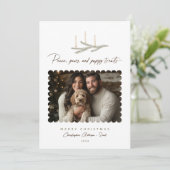 ピースポーズワン素朴ピートリートボタニカルフォトドッグ シーズンカード (スタンド正面)