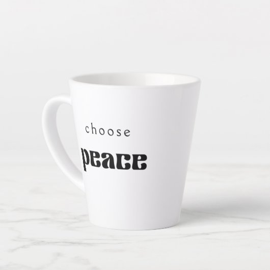 ピースマグの選択 カフェラテマグ (左アングル)