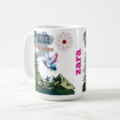 ピースマグカップ – 穏やかなマインドフルネスコーヒーカップ コーヒーマグカップ (正面左)