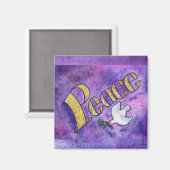 ピースマグネット（四角） マグネット (正面/裏面)