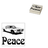 ピースマッスルカー1960sゴムスタンプ ラバースタンプ (押印)