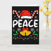 ピースマッチング 私は平和をもって来る カップル サンタ帽 C カード (黄色い花)