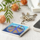 ピースマンダラキーチェーン キーホルダー (側面)