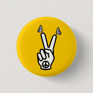 ピースマークのためのスコットランドの独立蝶 缶バッジ