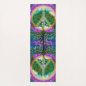 ピースマークのナマステのヨガのマット生命の樹 ヨガマット (裏面)