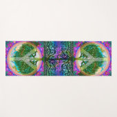 ピースマークのナマステのヨガのマット生命の樹 ヨガマット (正面(横))