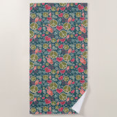 ピースマークのヒップスターの平和主義の印のデザイン ビーチタオル (正面)