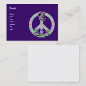 ピースマークのヘビ 名刺 (正面/裏面)