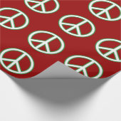 ピースマークの印パターン包装紙 ラッピングペーパー (角)