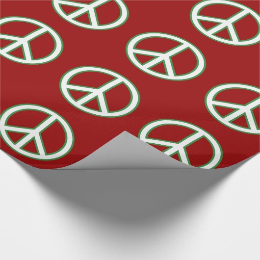 ピースマークの印パターン包装紙 ラッピングペーパー (角)