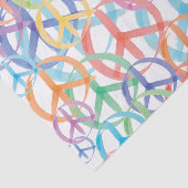 ピースマークの多数色 薄葉紙 (詳細)