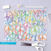 ピースマークの多数色 薄葉紙 (クラフト)