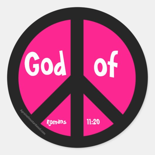 ピースマーク ラウンドシール (正面)