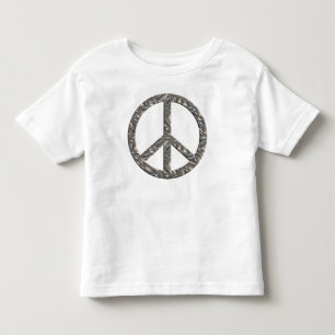 ピースマーク-銀 トドラーTシャツ