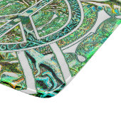 ピースマーク、陰陽、緑の生命の樹 カッティングボード (角)