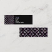 ピースマーク(黒) -名刺 スキニー名刺 (正面/裏面)