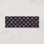 ピースマーク(黒) -名刺 スキニー名刺 (裏面)