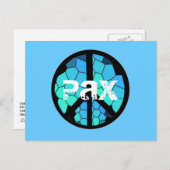 ピースマークPAXの郵便はがき ポストカード (正面/裏面)